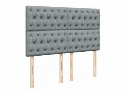 Hot Cama box spring con colchón tela claro 160x200 cm Somier - 160X200Cm