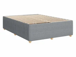 Hot Cama box spring con colchón tela claro 160x200 cm Somier - 160X200Cm