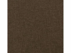 Outlet Cama box spring con colchón y LED tela marrón oscuro 120x190 cm Somier Tapizado