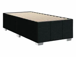 Discount Clicnbuy Cama box spring con colchón tela 90x190 cm Negro