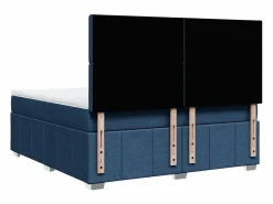 Clicnbuy Cama box spring con colchón tela 180x200 cm
