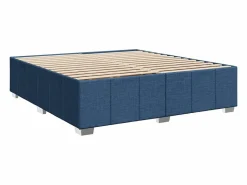 Clicnbuy Cama box spring con colchón tela 180x200 cm