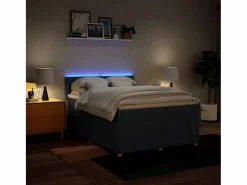 Sale Clicnbuy Cama box spring con colchón tela 160x200 cm Azul