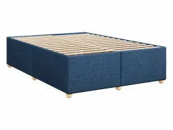 Sale Clicnbuy Cama box spring con colchón tela 160x200 cm Azul