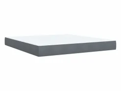 Sale Cama box spring con colchón terciopelo oscuro 180x200 cm Somier - 180X200Cm