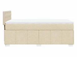 Clicnbuy Cama box spring con colchón tela color 90x190 cm