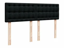 Clicnbuy Cama box spring con colchón tela 160x200 cm
