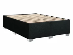 Clicnbuy Cama box spring con colchón tela 160x200 cm