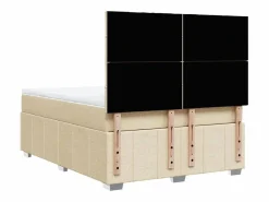 Outlet Cama box spring con colchón tela color 160x200 cm Somier - 160X200Cm