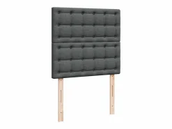Best Clicnbuy Cama box spring con colchón tela oscuro 90x190 cm Gris