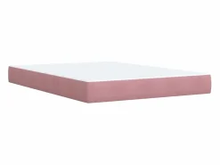 New Clicnbuy Cama box spring con colchón terciopelo 160x200 cm Rosa