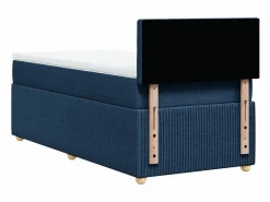 Clicnbuy Cama box spring con colchón tela 90x190 cm