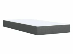 Discount Clicnbuy Cama box spring con colchón tela oscuro 90x190 cm Gris