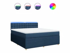 Cama box spring con colchón tela 180x200 cm Somier - 180X200Cm