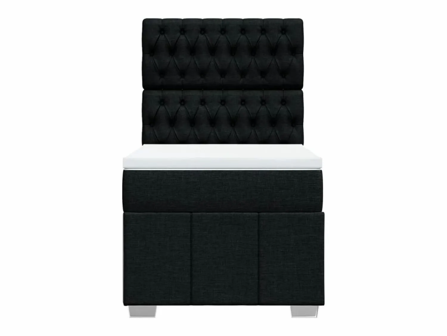 Clicnbuy Cama box spring con colchón tela 90x190 cm