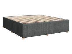 Clearance Cama box spring con colchón tela oscuro 180x200 cm Base De Cama De Láminas|Somier - 180X200Cm