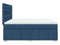 Clicnbuy Cama box spring con colchón tela 200x200 cm