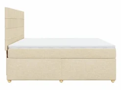 Clicnbuy Cama box spring con colchón tela color 180x200 cm