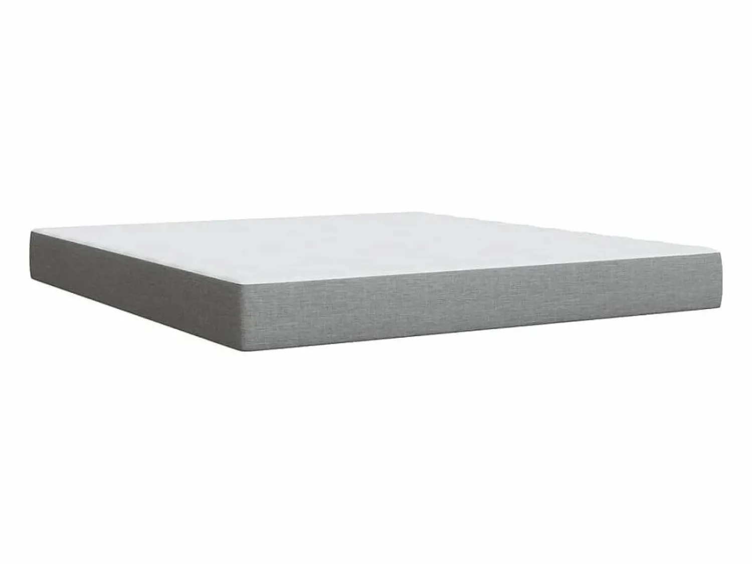 Discount Clicnbuy Cama box spring con colchón tela claro 180x200 cm Gris