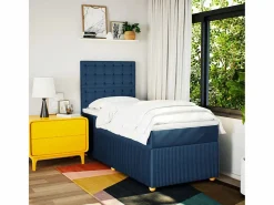 Online Cama box spring con colchón tela 90x190 cm Base De Cama De Láminas|Somier - 90X190Cm