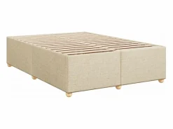 Clicnbuy Cama box spring con colchón tela color 160x200 cm