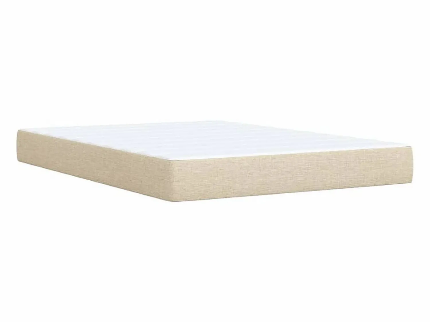 Clicnbuy Cama box spring con colchón tela color 160x200 cm