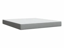 Clearance Cama box spring con colchón tela claro 180x200 cm Somier - 180X200Cm
