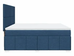 Clicnbuy Cama box spring con colchón tela 180x200 cm