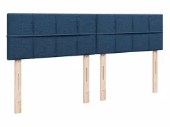 Best Clicnbuy Cama box spring con colchón tela 200x200 cm Azul