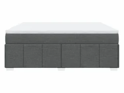 Discount Clicnbuy Cama box spring con colchón tela oscuro 180x200 cm Gris