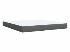 New Cama box spring con colchón tela oscuro 180x200 cm Somier - 180X200Cm