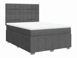 Best Cama box spring con colchón tela oscuro 160x200 cm Somier - 160X200Cm