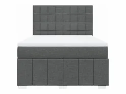 Best Cama box spring con colchón tela oscuro 160x200 cm Somier - 160X200Cm