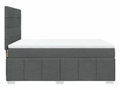 Best Cama box spring con colchón tela oscuro 160x200 cm Somier - 160X200Cm
