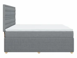 Hot Cama box spring con colchón tela claro 180x200 cm Somier - 180X200Cm