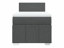 New Cama box spring con colchón tela oscuro 90x190 cm Somier - 90X190Cm