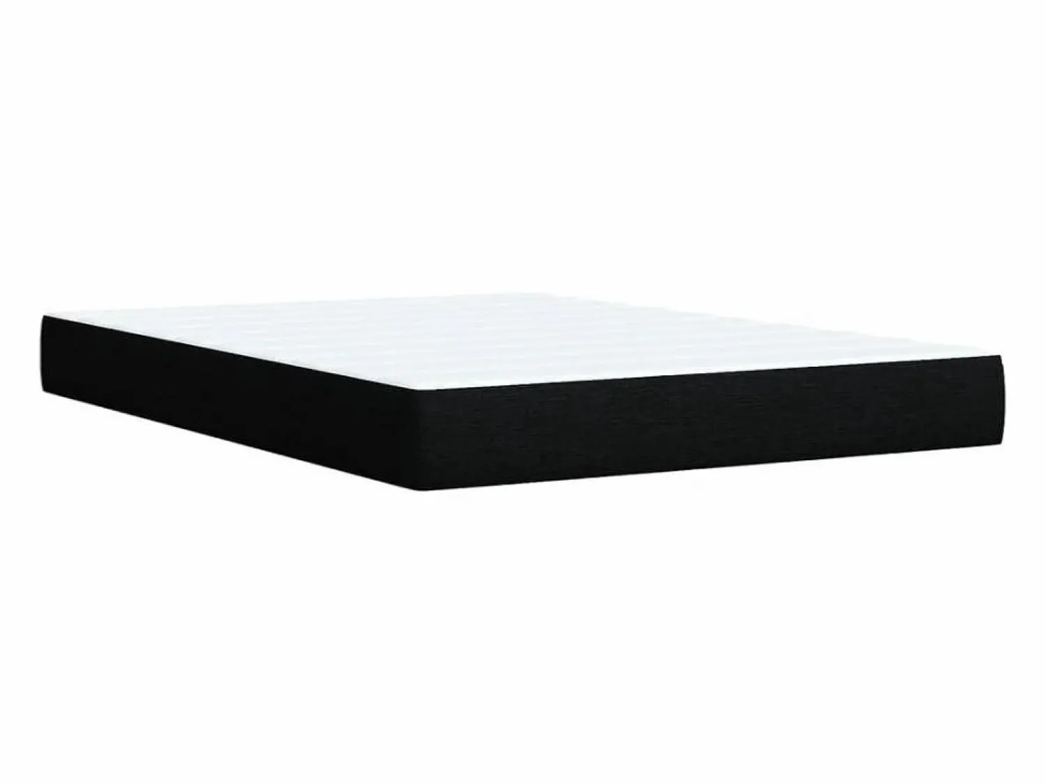 Best Clicnbuy Cama box spring con colchón tela 160x200 cm Negro