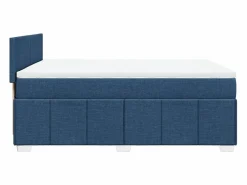 Clicnbuy Cama box spring con colchón tela 160x200 cm