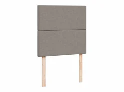 New Clicnbuy Cama box spring con colchón tela gris taupe 90x190 cm Topo