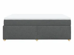 New Cama box spring con colchón tela oscuro 160x200 cm Somier - 160X200Cm
