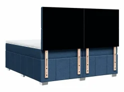 Online Clicnbuy Cama box spring con colchón tela 200x200 cm Azul