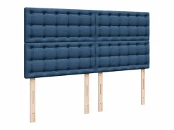Online Clicnbuy Cama box spring con colchón tela 200x200 cm Azul