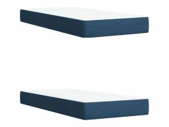 Online Clicnbuy Cama box spring con colchón tela 200x200 cm Azul