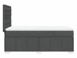 Discount Cama box spring con colchón tela oscuro 90x190 cm Somier - 90X190Cm