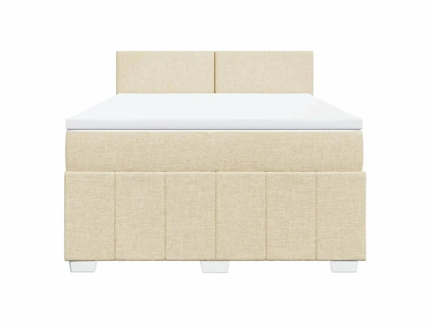 Cama box spring con colchón tela color 160x200 cm Somier - 160X200Cm