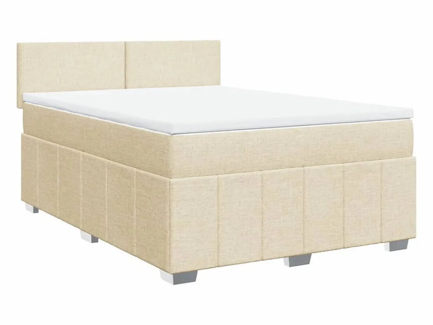Cama box spring con colchón tela color 160x200 cm Somier - 160X200Cm