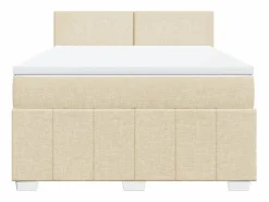 Cama box spring con colchón tela color 160x200 cm Somier - 160X200Cm