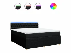 Sale Cama box spring con colchón tela 180x200 cm Base De Cama De Láminas|Somier - 180X200Cm