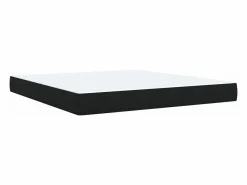 Online Clicnbuy Cama box spring con colchón terciopelo 180x200 cm Negro