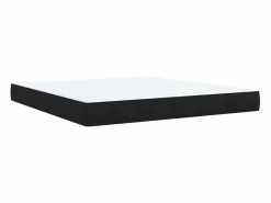 Outlet Clicnbuy Cama box spring con colchón terciopelo 180x200 cm Negro